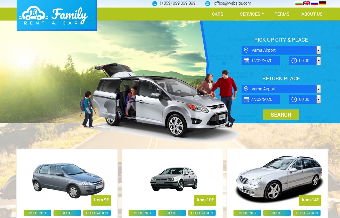 Family Rent A Car - Аренда Авто В Варне